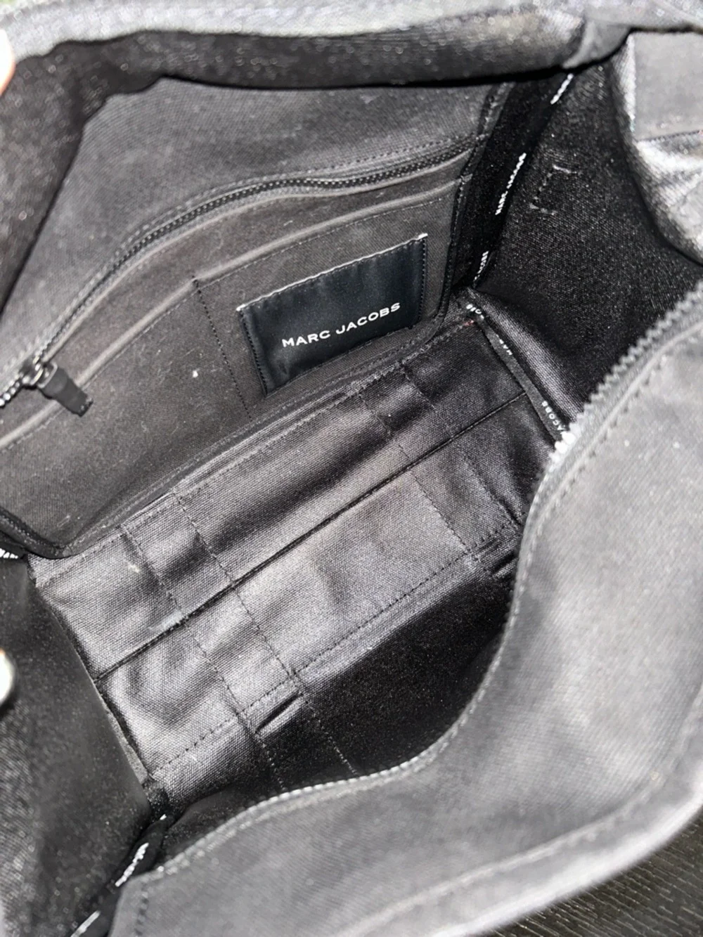 Marc Jacobs Black 'The Tote Bag' Canvas Duffel